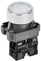 Кнопка управления LA167-BAF11 d=22мм 1з белая | код BBT20-BAF11-1-22-67-K01 | IEK